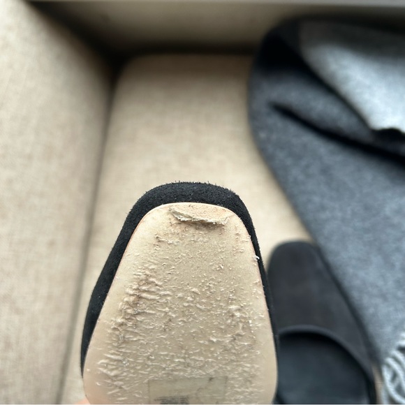 Doen Sz 37 Suede Renata Slingback Sandal Black - Picture 9 of 9